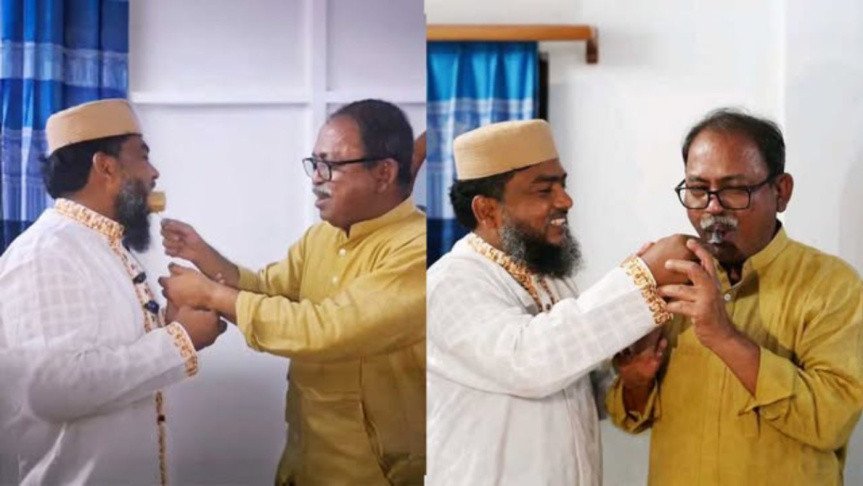 পরাজিত জামায়াত প্রার্থীর বাসায় বিজয়ী বিএনপি প্রার্থী, করলেন মিষ্টিমুখ